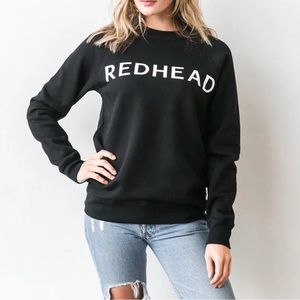 BRUNETTE THE LABEL “REDHEAD” Classic Crewneck
